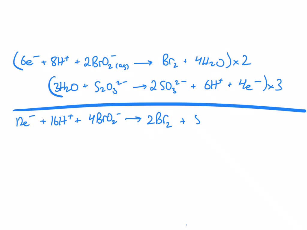 SOLVED Let us consider balancing the redox reaction that occurs