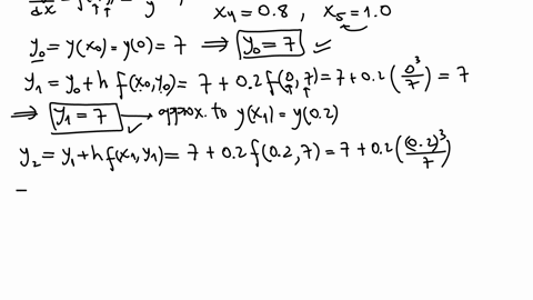 point-suppose-that-we-use-eulers-method-to-approximate-the-solution-to-the-dlfferential-equation-dy-y-y0-7-dx-let-fxy-xly-we-let-xo-0-and-y-7-ad-pick-step-size-h-02-eulers-method-is-the-the-18894
