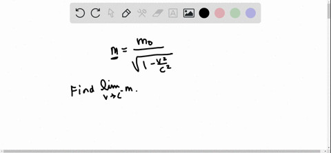 in-the-theory-of-relativity-the-mass-of-a-particle-with-velocity-v-is-m-fracm_0sqrt1-v2c2-where-m_0-is-the-mass-of-the-particle-at-rest-and-c-is-the-speed-of-light-what-happens-as-v-to-c--2