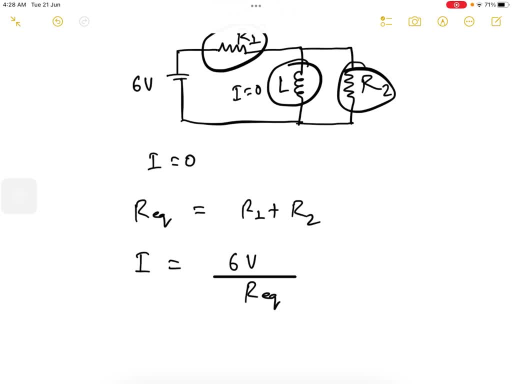 SOLVED In a circuit, a parallel combination of a resistor R2 = 10.5 Ω