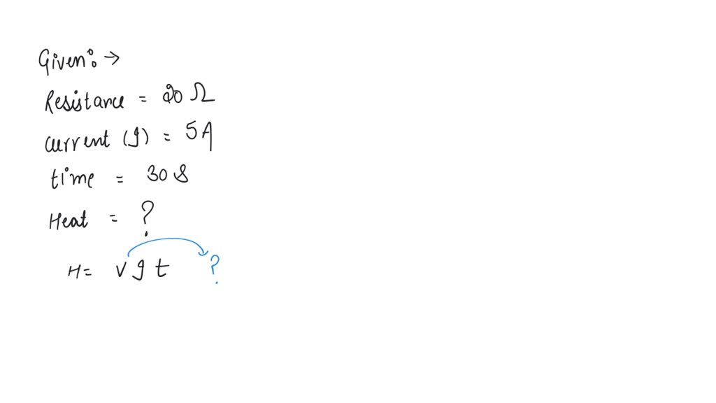 SOLVED An electric iron of resistance 20 ? takes a current of 5 A