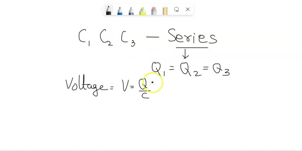 SOLVED 15 If three unequal capacitors, initially uncharged, are