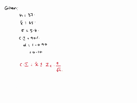 you-measure-37-watermelons-weights-and-find-they-have-a-mean-weight-of-65-ounces-assume-the-population-standard-deviation-is-54-ounces-based-on-this-construct-90-confidence-interval-for-the-08332