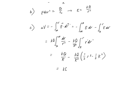 consider-an-insulating-sphere-with-radius-r-and-charge-uniformly-distributed-throughout-its-volume-a-use-gauss-law-t0-show-that-the-magnitude-of-the-electric-field-distance-from-the-r-r-neor-97055