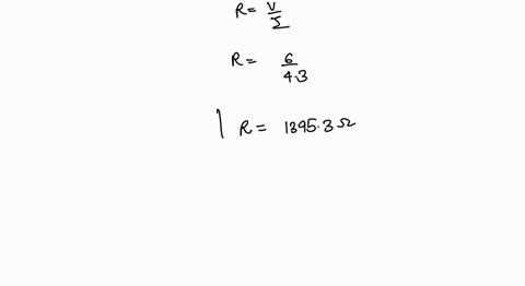 an-ohmic-resistor-with-previously-unknown-resistance-is-alached-t0-a-60-v-baltery-of-negligible-intemal-resistance-making-simple-circuil-the-cunent-is-measured-t0-be-43ma-by-an-ammeter-atach-03491