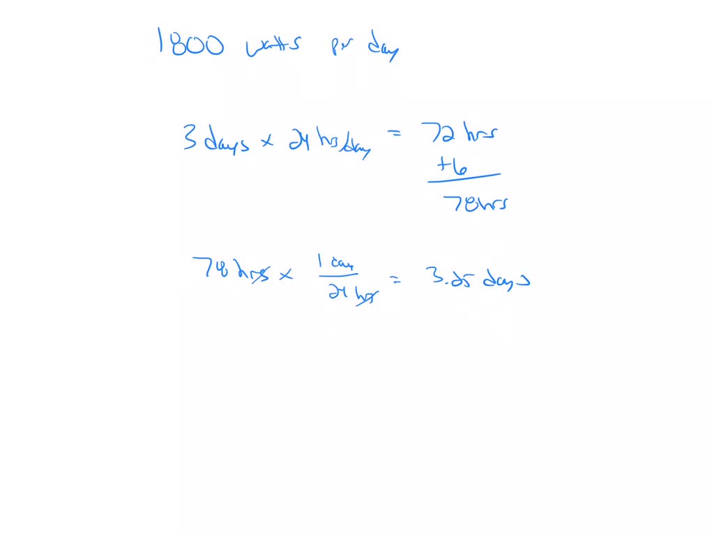 A light bulb consumes 600 watthours per day. How many watthours does