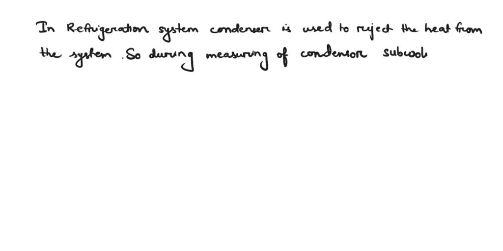 SOLVED When measuring the condenser subcooling on an R407C system a
