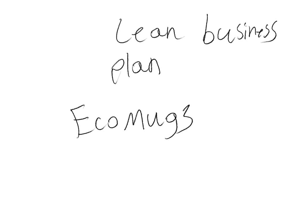 SOLVED: What Is An Example Of A Lean Business Plan