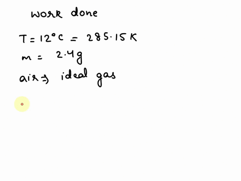 A mass of 2.4 kg of air at 150 kPa and 12°C is contained in...