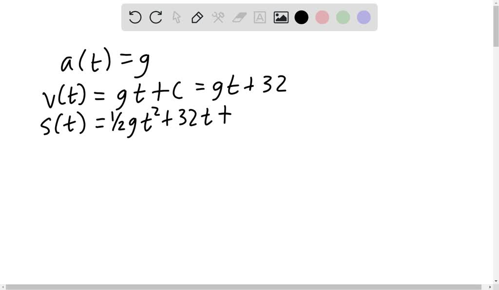 SOLVED Consider the following descriptions of the vertical motion of