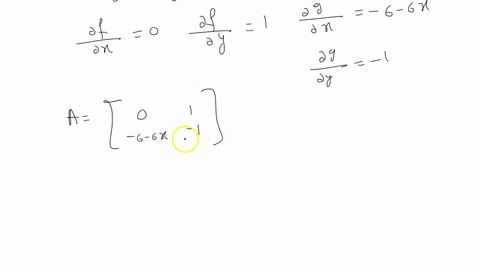find-the-equilibrium-points-of-the-following-nonlinear-system-find-its-linearizarion-at-each-equ-librium-point-determine-the-types-of-equilibrium-points-and-investigate-the-stability-6x-y-3x-95806