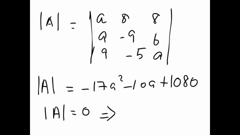 Point given the matrix 8 3 find all values of a that make 4...