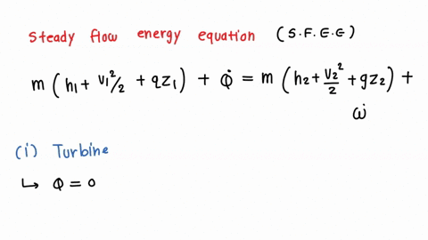 write-a-steady-flow-energy-equation-and-simplify-it-for-turbine-and-compressor-92402