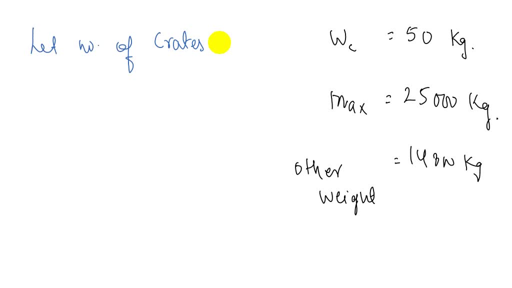 SOLVED 'A shipping container will be used to transport several 50