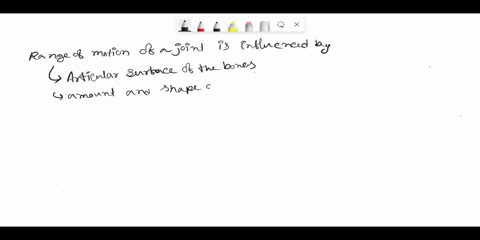 which-of-the-following-does-not-influence-the-range-of-motion-of-a-joint-select-one-a-the-shape-of-the-articular-surfaces-of-the-bones-b-the-amount-and-shape-of-cartilage-c-the-amount-of-flu-14248