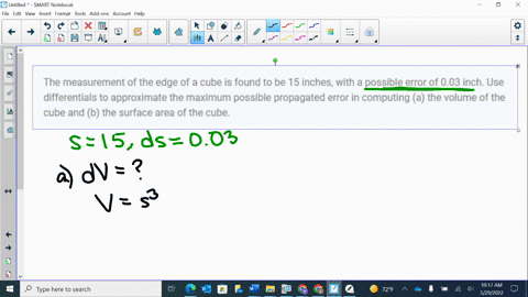 the-measurement-of-the-edge-of-a-cube-is-found-to-be-15-inches-with-a-possible-error-of-003-inch-use-63168