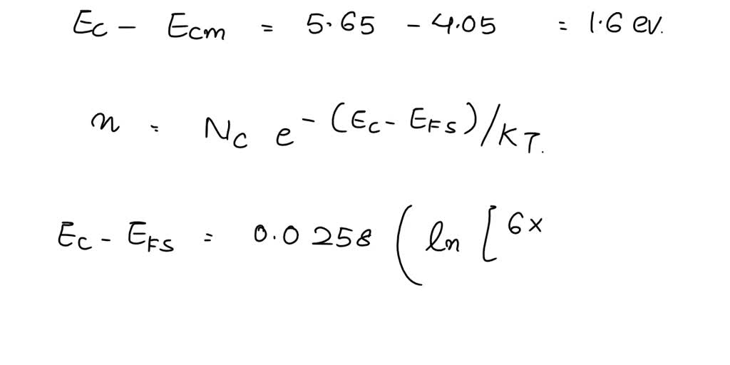 SOLVED Q9. Calculate the depletion width for a Pt/nSi Schottky diode (T=300 K) at V=+0.4. The
