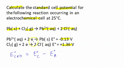 use-the-standard-half-cell-potentials-listed-below-to-calculate-the-standard-cell-potential-for-the-following-reaction-occurring-in-an-electrochemical-cell-at-25c-the-equation-is-balanced-pb-54002