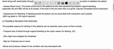a-36-year-female-patient-arrives-at-the-office-for-her-appointment-to-determine-the-cause-of-her-frequent-vaginal-bleeding-not-associated-with-her-menstrual-cycle-as-she-is-checking-in-at-the-receptio