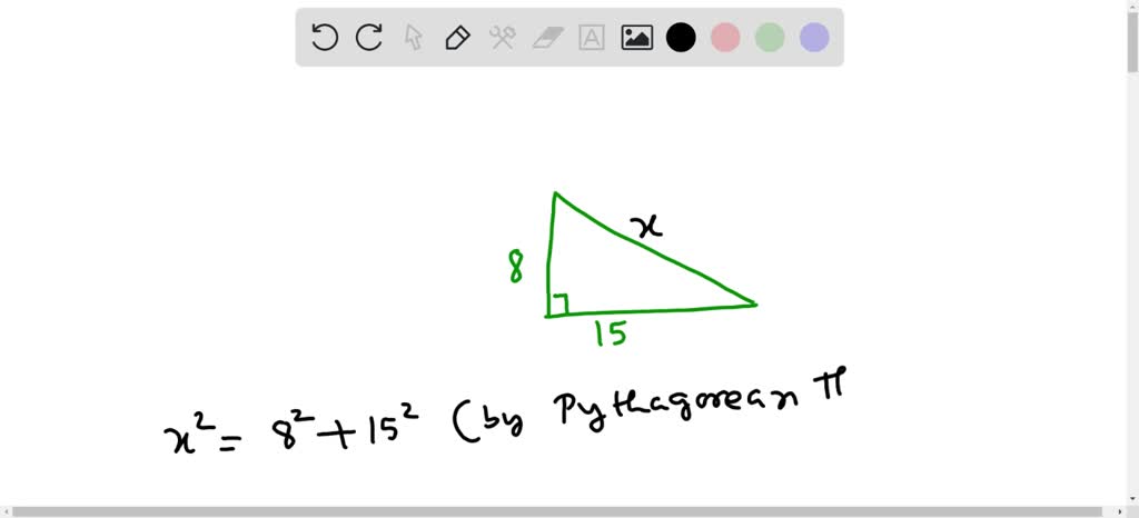 SOLVED: Question 1 Find the length of the hypotenuse of the triangle ...