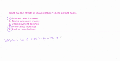 what-are-the-effects-of-rapid-inflation-check-all-that-apply-interest-rates-increase-banks-loan-more-money-unemployment-declines-uncertainty-increases-real-income-declines-27185