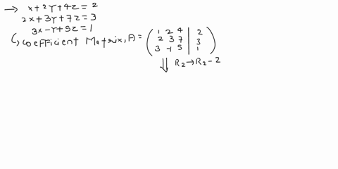 solve-the-following-set-of-linear-equations-by-gauss-eliminatic-a-x-zy-4z-2-2x-3y-7z-3-3x-y-sz-b-x-2y-7z-1-y-z-2-3x-zy-sz-5-27743