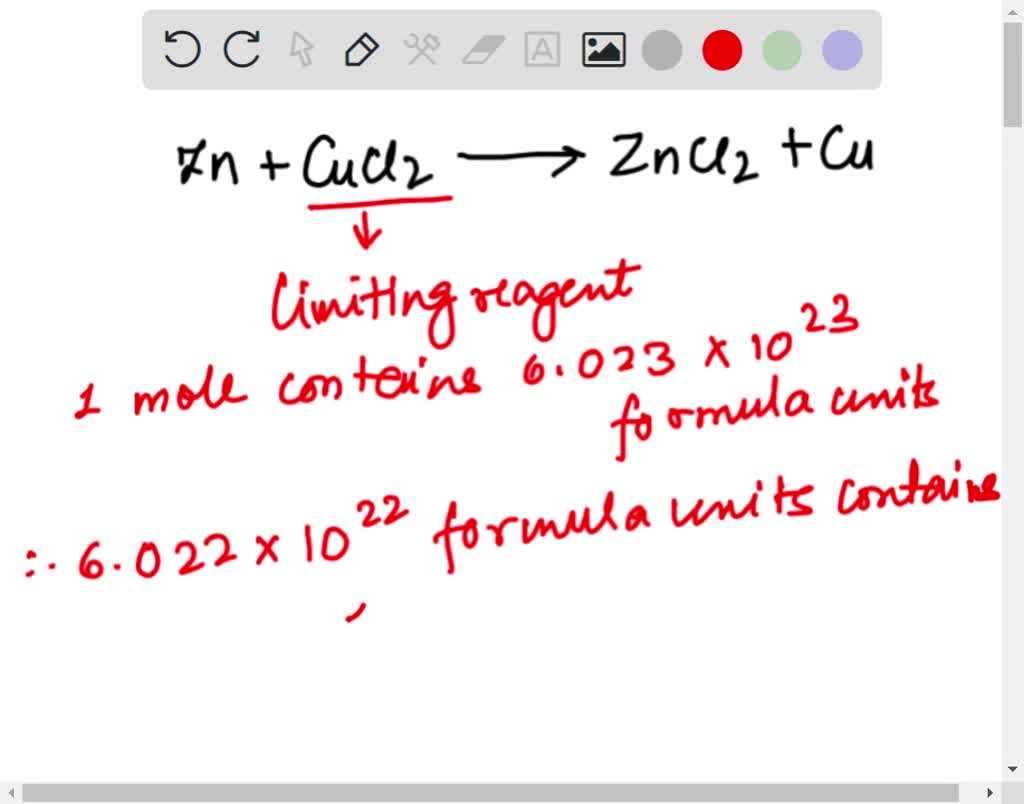 SOLVED Hello all, 2 moles of Zinc reacts with a Cupric chloride