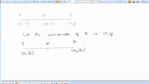 the-midpoint-of-line-segment-ab-is-point-m-located-at-28-5-if-the-coordinates-of-a-are-2-4-then-the-coordinates-of-b-are-35657
