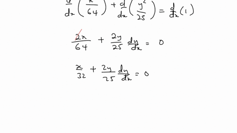 given-fracx264fracy2251-togehter-with-condition-y3464-find-yprime3-by-implicit-differentiation-yprime3