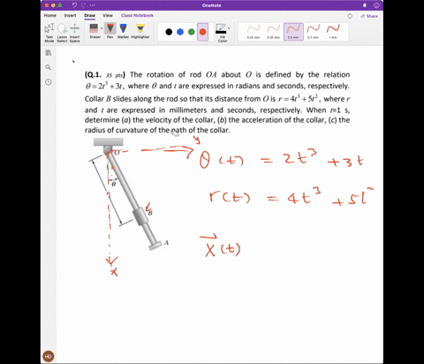 q1-35-pts-the-rotation-of-rod-oa-about-0-defined-by-the-relation-0-2t-3t-where-0-and-t-are-expressed-in-radians-and-seconds-respectively_-collar-b-slides-along-the-rod-so-that-its-distance-f-19444