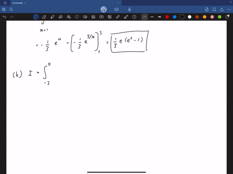 9-evaluate-the-definite-integral-hint-use-u-substitution-a-int_13-fracefrac3xx2-d-x-b-int_-20-x2-ex3-2-d-x-c-int_01-x-e-x2-d-x-d-int_13-fracefrac3xx2-d-x