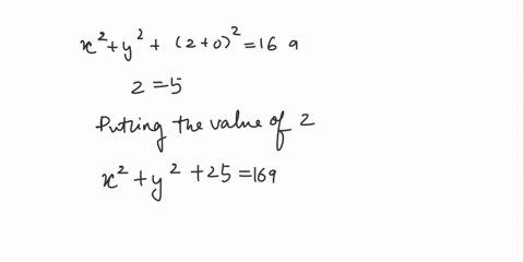 give-a-geometric-description-of-the-set-of-points-in-space-whose-coordinates-satisfy-the-given-pairs-of-equations-xy2-202-169-z-5-choose-the-correct-description-0a-the-circle-with-center-005-40598