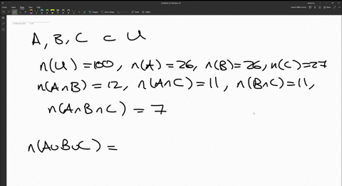 let-a-b-and-c-be-sets-in-a-universal-set-u-we-are-given-nu-100-na-26-nb-26-nc-27-na-b-12-na-c-11-nb-c-11-na-b-c-7-what-is-na-b-c