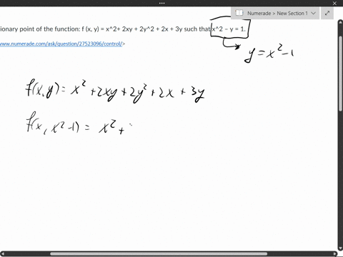 find-the-stationary-point-of-the-function-f-x-y-x2-2xy-2y2-2x-3y-such-that-x2-y-1-55353