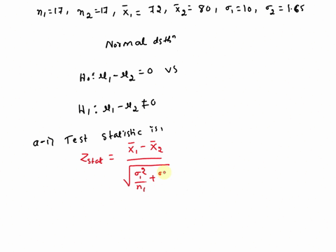consider-the-following-competing-hypotheses-and-accompanying-sample-data-drawn-independently-from-normally-distributed-populations-h0-1-2-0-ha-1-2-0-x1x1-65-x2x2-73-1-1300-2-153-n1-20-n2-20-43084