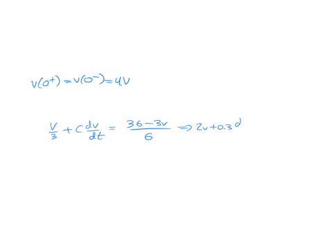 p-83-3-the-circuit-shown-in-figure-p-83-3-is-at-steady-state-before-the-switch-closes-at-time-t-0determine-the-capacitor-voltagetfor-t-0-6-ww-3-ww-005f-vt-52259
