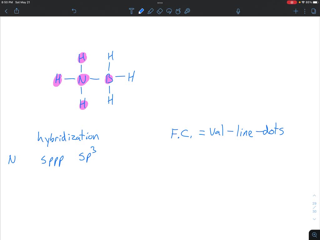 SOLVED: 'For the highlighted atoms, determine the hybridization and the ...
