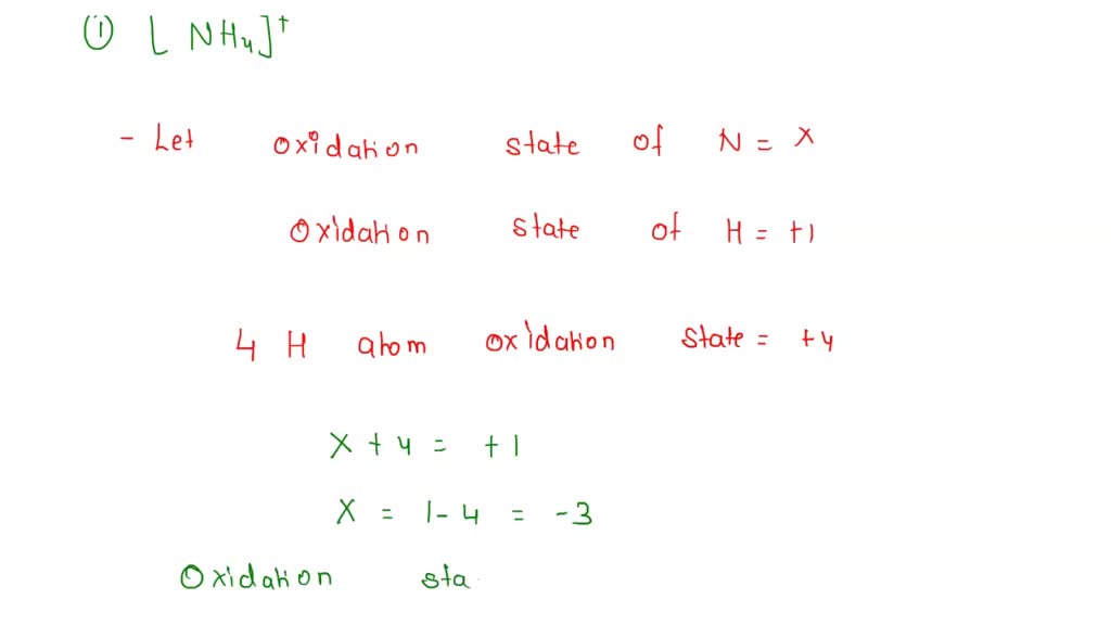 SOLVED Part 1 (1 point) What are the oxidation numbers of nitrogen in