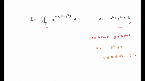 1-point-using-the-maxima-and-minima-of-the-function-produce-upper-and-lower-estimates-of-the-integral-fhs-e-6yda-where-d-is-the-circular-disk-x-y-3-i-hint-see-statement-11-and-example-6-on-p-84183