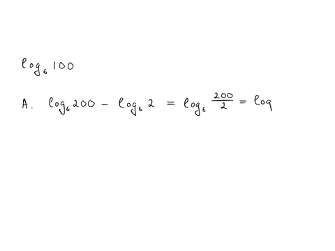 3-identify-the-expression-that-is-not-equivalent-to-log-_6-100-a-log-_6-200-log-_6-2-b-2-log-_6-10-c-log-_6-50log-_6-2-d-log-_6-6100-4-find-the-solution-to-the-equation