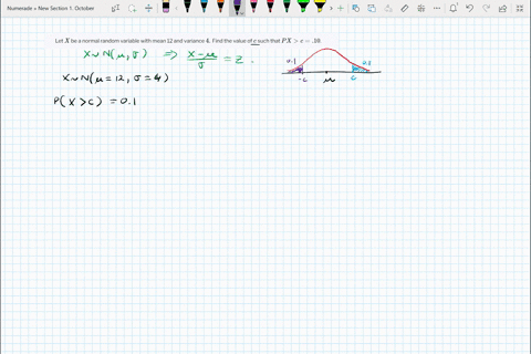 let-x-be-a-normal-random-variable-with-mean-12-and-variance-4-find-the-value-of-c-such-that-pxc10-2-73148