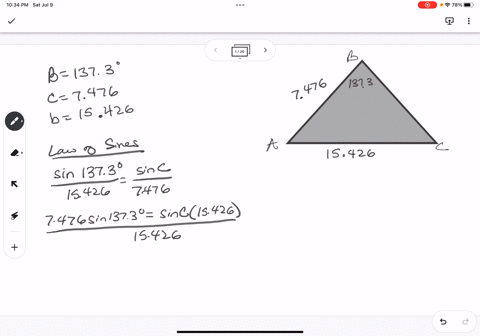 solve-the-triangle-abc-if-the-triangle-exists-b1373-c7476-b15426-select-the-correct-choice-below-and-fill-in-the-answer-boxes-with-in-the-choice-a-there-are-2-possible-solutions-for-the-tria-82866