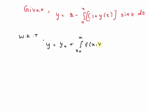 write-an-equivalent-first-order-differential-equation-and-initial-condition-for-y-y2-int_0x1yt-sin-t-87476