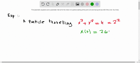 find-parametric-equations-and-a-parameter-interval-for-the-motion-of-a-particle-starting-at-the-po-6-31886