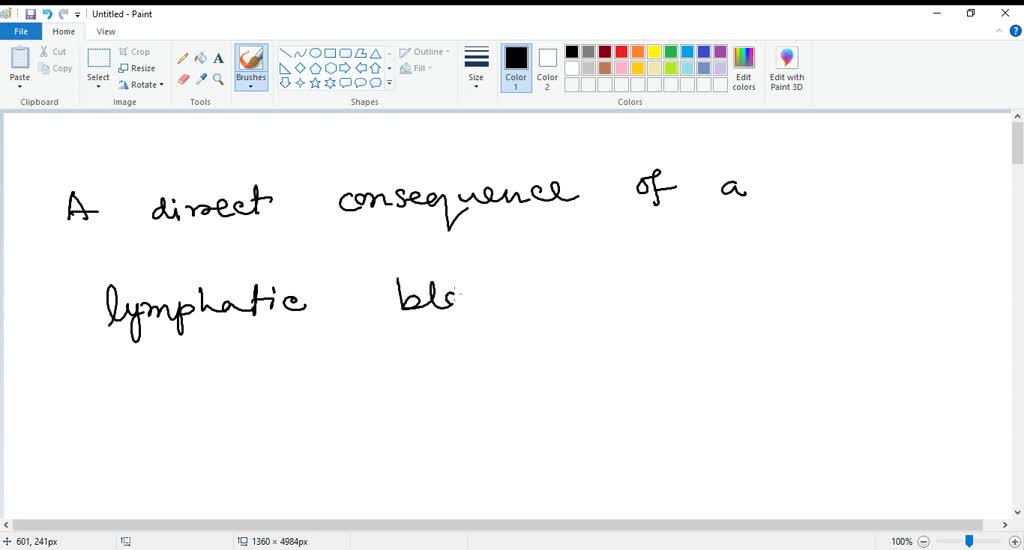 SOLVED What would be a direct consequence of a lymphatic blockage? A