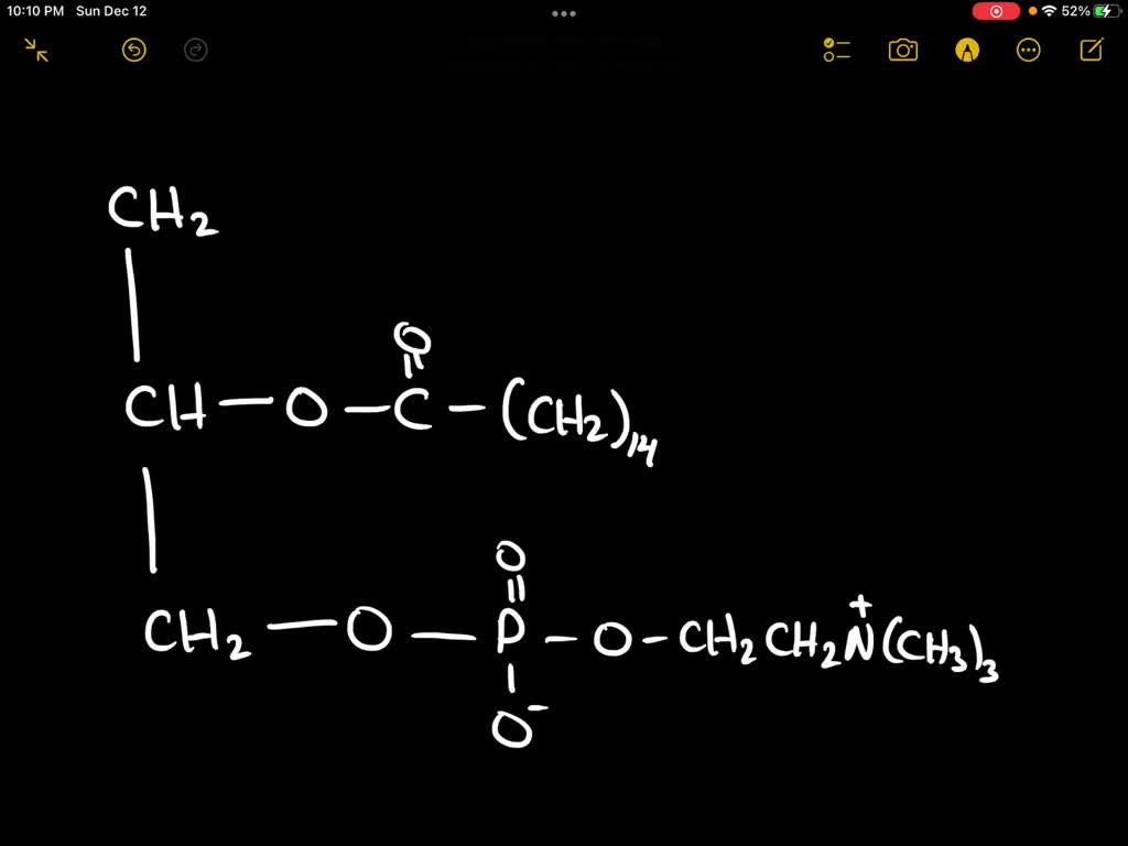SOLVED Draw the structure of a lecithin containing oleic acid and