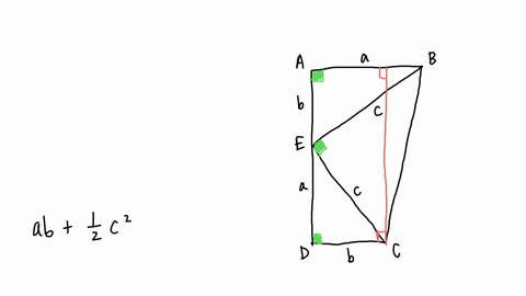 question-8-please-the-diagram-here-shows-a-trapezium-abcd-that-has-been-divided-into-three-triangles-use-your-knowledge-of-areas-and-the-diagram-to-show-thata2b2c-a-a-b-a-d-b-8619