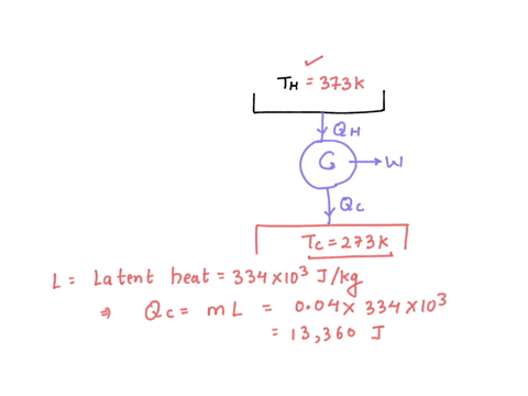 a-carnot-heat-engine-uses-a-hot-reservoir-consisting-of-a-large-amount-of-boiling-water-and-a-cold-reservoir-consisting-of-a-large-tub-of-ice-and-water-in-five-minutes-of-operation-of-the-en-95874