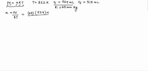 the-vapor-pressure-of-liquid-diethyl-ether-czhyoc_hs-is-100-mm-hg-at-262-k-a-sample-of-czhsoczhs-is-placed-in-a-closed-evacuated-529-ml-container-at-a-temperature-of-262-k-it-is-found-that-a-66787