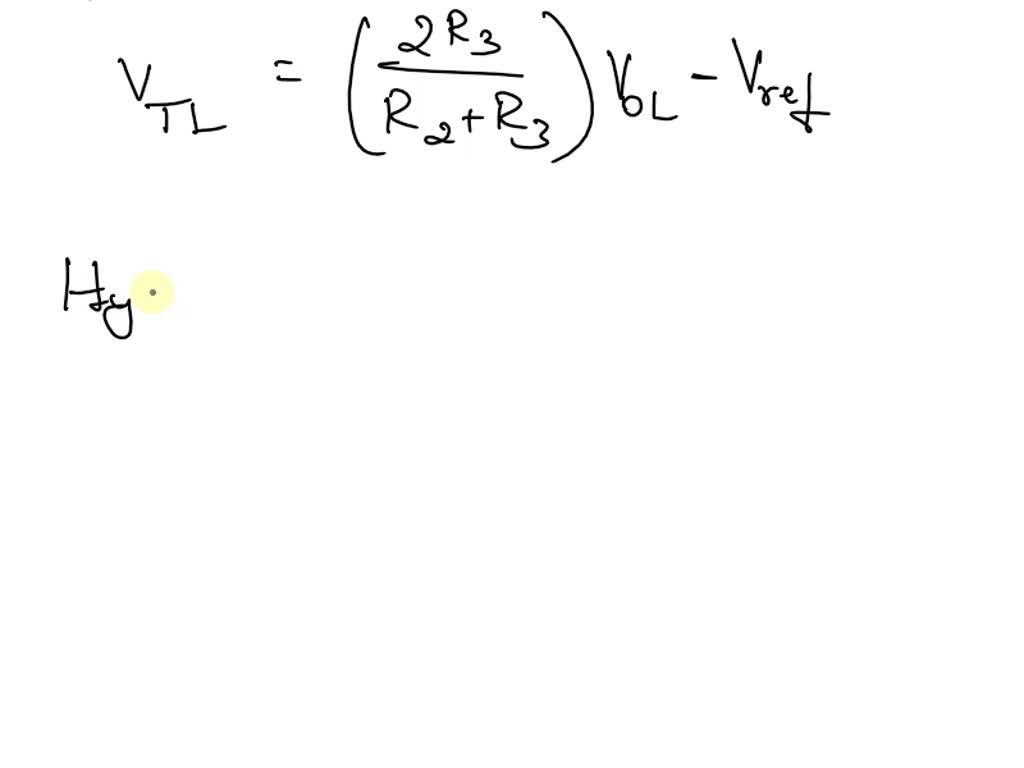SOLVED Design a comparator with hysteresis in which the hysterisis